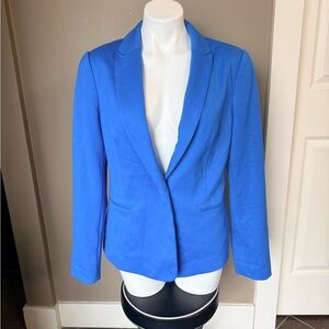 Kenneth Cole Select Electric Blue Single-Button Blazer